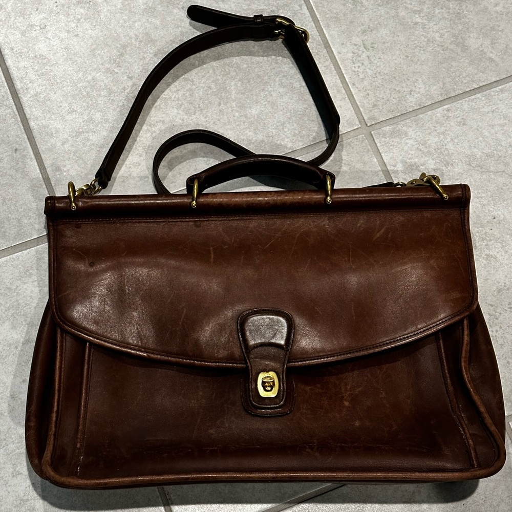 Vintage COACH Leather/Soft Briefcase